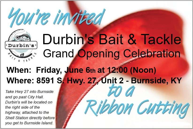 Durbin's Bait and Tackle Ribbon Cutting