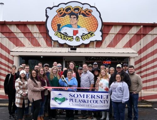 Chamber Ribbon Cutting — Books, Brews, & BBQ